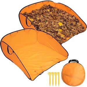 2pcs 140 Gallon Pop Up Leaf Collector